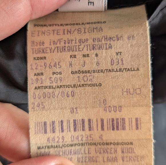 🇩🇪Hugo Boss EINSTEIN/Sigma Black Sport Coat with Notch Lapel - Picture 8 of 15